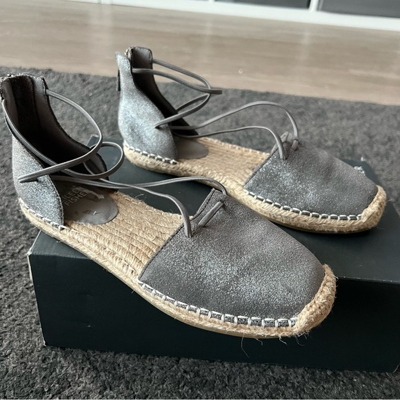 eileen fisher lee metallic espadrilles vacation cottage core - Picture 2 of 9
